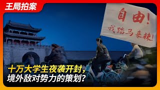 十万大学生夜袭开封，境外敌对势力的策划？｜开封｜夜骑｜郑州｜境外势力｜境内敌对势力｜开封文旅｜清明上河园｜共享单车｜王局拍案20241111 [upl. by Alemahs]