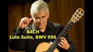 Courante from Lute Suite BWV 996 J S Bach Edson Lopes [upl. by Berlin]