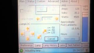 Christie CP 2000  professional calibration xenon lamp [upl. by Simonsen]