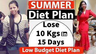 Low Budget Diet Plan To Lose Weight Fast In Summer  Full Day Diet Plan For Weight Loss  Fat to Fab [upl. by Kauppi471]