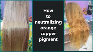 quotHow to Neutralize CopperOrange Pigments  Ultimate Guide for Removing Brassy Tonesquotashblonde [upl. by Nnairda]