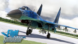 DC Designs SU27 Flanker  First Look Review  MSFS [upl. by Imefulo714]