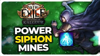 COMFY  STRONG LEAGUE STARTER  3252 POWER SIPHON LOCUS MINES  Path of Exile [upl. by Assirroc]