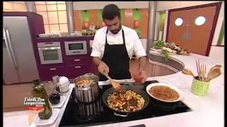 Receta Fideos con langostinos [upl. by Hnim720]