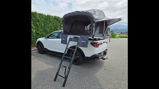 Hyundai Santa Cruz Rooftop Tent Set up [upl. by Erdnad525]