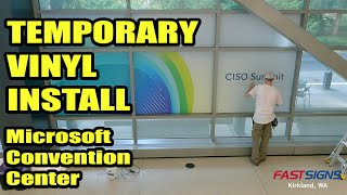 Lowtac Vinyl Install for Microsoft Convention Center [upl. by Rosenstein]