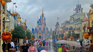 Magic Kingdom During Hurricane Idalia  Low Crowds Some Rain amp Wind  Walt Disney World 2023 [upl. by Zawde]