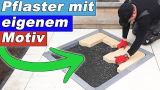 Pflaster mit eigenem Motiv verlegen  Personalisierte Pflaster [upl. by Zeret911]