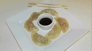 Pork and Chicken Steamed Dumpling Recipe  Chinese Dimsum With Dipping Sauce [upl. by Queston]