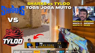 SHARKS vs TYLOO Jogo Completo ESL Pro League Season 19 [upl. by Boone]