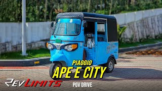 2023 Piaggio Ape E City  45 kWh 73 Hp  povtestdrive 171  RevLimits [upl. by Ephrayim]