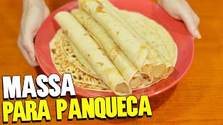 RECEITA DE MASSA DE PANQUECA BÁSICA NO LIQUIDIFICADOR [upl. by Adnomal]