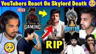 SKYLORD RIP 😭 💔  React Big Youtubers  Gyan Gaming AS Gaming [upl. by Kerin]