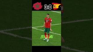 Morocco vs Spain FIFA World Cup 2022 Round of 16 youtube football shorts [upl. by Abell]