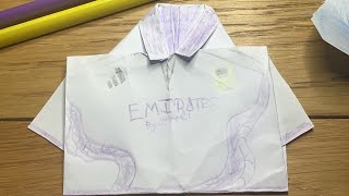 Creating Real Madrid dragon jersey out of paper [upl. by Jobina]