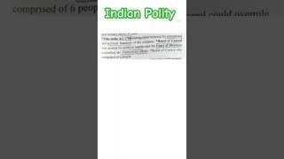 Pitts India act 1784 pcs upsc uppcsroaro [upl. by Aneem]