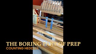 Warping Part 1 Counting Heddles on the Table Loom [upl. by Maillil]