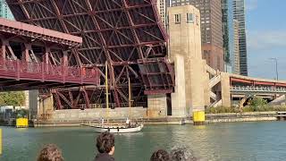 Chicago Bridges Raise for Sailboats an Autumn Tradition [upl. by Issirk]