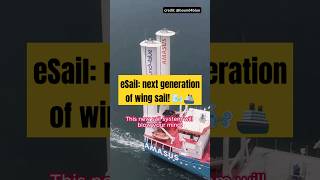 eSail Next Generation Wind Assisted Propulsion System 🍃🚢 shorts technology [upl. by Synn]