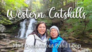 Western Catskills Mud Pond and Trout Pond Loop Hiking Roscoe New York 4K [upl. by Lseil672]