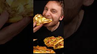 FOUR Different Mini Pizzas Mukbang ASMR Eating [upl. by Naval]