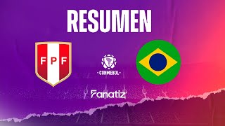 Perú vs Brasil 01 Resumen y mejores jugadas del partido por Eliminatorias Sudamericanas 2026 [upl. by Amorette]