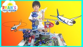 Fast Lane Multi Level Airport Playset with Disney Cars Toys [upl. by Jarv504]