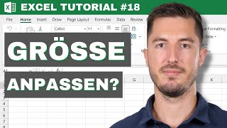 In Microsoft Excel die Breite von Spalten und die Höhe von Reihen anpassen  Excel Tutorial 18 [upl. by Moody]