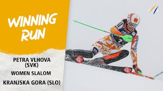 Vlhova makes three Slalom wins in a row in Kranjska Gora  Audi FIS Alpine World Cup 2324 [upl. by Hgielak]