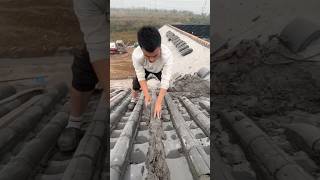 Traditional sloped Glazed roofing construction process [upl. by Akerboom]