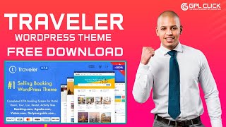 Traveler Theme Free Download Latest Version  Lifetime Free Updates  GPLCLICK [upl. by Akimrej]