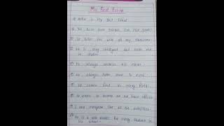 My Best Friend EssayEnglish EssayEnglish Handwriting✍️✍️ [upl. by Caddaric]