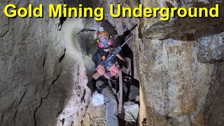 Gold Mining Underground In The California Desert [upl. by Aisatsana]