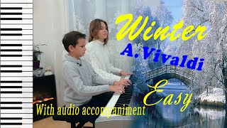 Lhiver  AVivaldi  piano 4 mains partition et accompagnement son disponible [upl. by Bough]