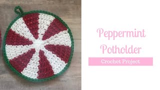 Crochet for Beginners Peppermint Potholder [upl. by Betti]