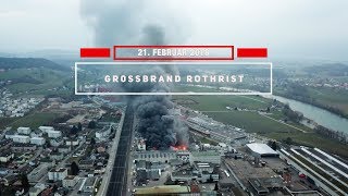 Grossbrand Rothrist im Zeitraffer 4K [upl. by Rosana]