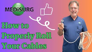 How to Roll the Eye Surgery Equipment Cables [upl. by Nosduh]