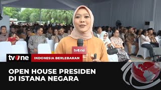 Warga Antusias Hadiri Open House Jokowi di Istana Negara  Indonesia Berlebaran [upl. by Enirual]