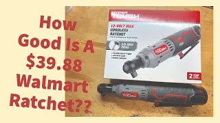 Reviewing A Low Cost Walmart Hyper Tough Cordless Ratchet [upl. by Yrram]