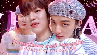 Seungmin and Hyunjin sweet moments pt 3  Stray Kids [upl. by Akimed]