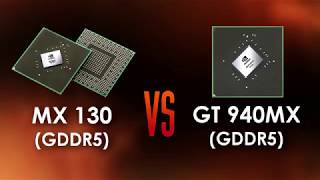 MX 130 GDDR5 vs GT 940MX GDDR5  Renamed GPU [upl. by Fontana391]