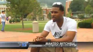 Olympic Track Hero Manteo Mitchell Back On WCU Campus [upl. by Drucill316]