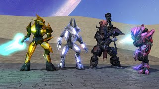 Halo 1 Elites VS Halo 2 Elites VS Halo 3 Brutes VS Halo Reach Elites [upl. by Rednaxela48]