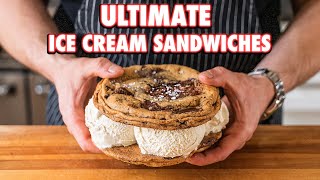 Best Ice Cream Sandwiches Completely From Scratch 2 Ways [upl. by Eahsel]