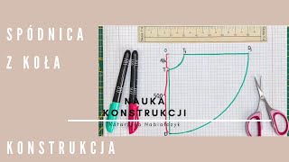 Konstrukcja spódnicy z koła I DIY I Szycie [upl. by Belamy]