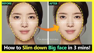 3 minutes How to reduce a large and wide face to slim Japan massage to narrow the facial bones [upl. by Caryn]