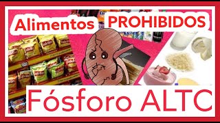 5 alimentos altos en fósforo PACIENTES RENALES  Alejandra IRC [upl. by Annoif97]