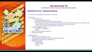 The Jazz Cruise 25 Webinar [upl. by Turtle]