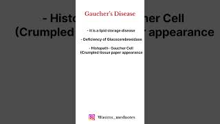 GAUCHERS DISEASE  HIGH YIELD TOPIC  🔥🔥📚📚 shorts biology disease [upl. by Zitella]