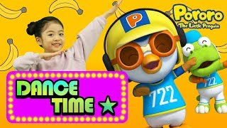 Banana Cha Cha Dance ver  Learn how to dance along Banana Cha Cha with Pororo  Nursery Rhymes [upl. by Elvie173]